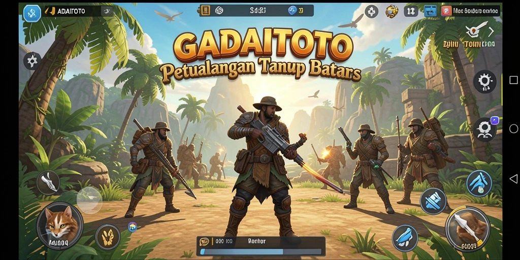 Tampilan gameplay menampilkan keseruan menjelajahi dunia terbuka GADAITOTO.