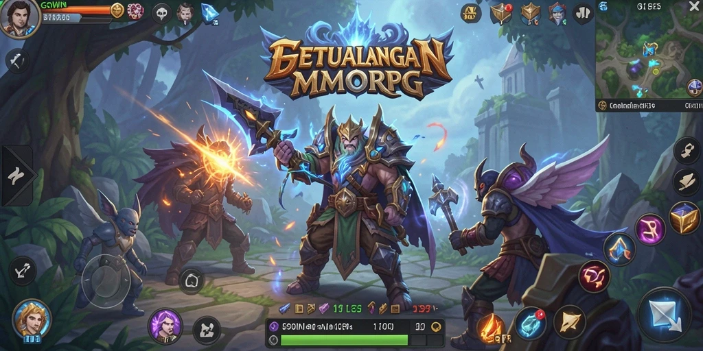 Gameplay GOWIN yang menarik dan imersif dalam dunia MMORPG.