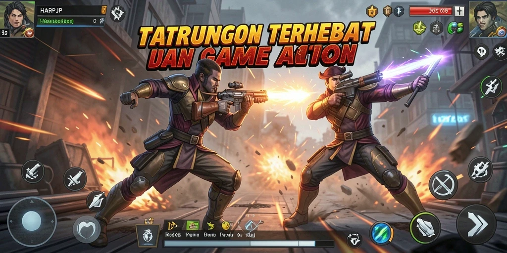 Tampilan gameplay seru dalam HARAPJP dengan aksi mendebarkan.
