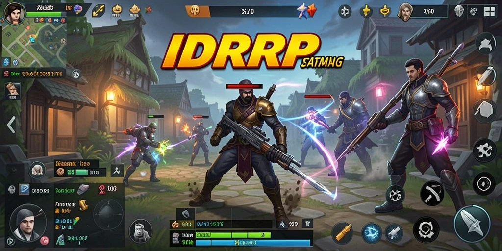 Tampilan gameplay seru di IDRRP dengan pertempuran strategis.