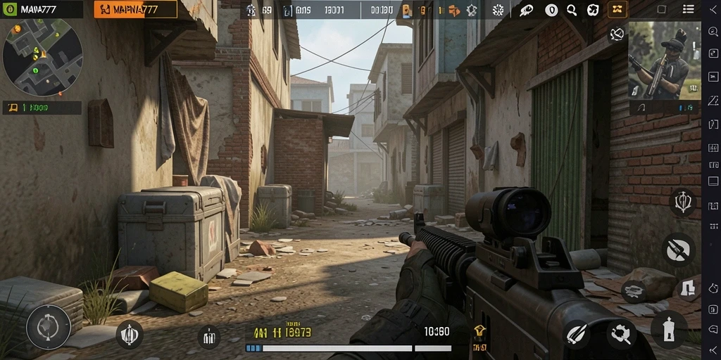 Tangkapan layar menunjukkan aksi mendebarkan dalam gameplay MAPNA777.