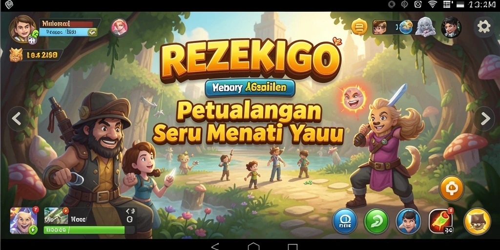 Tangkapan layar utama <strong>REZEKIGO</strong> menampilkan keseruan dalam menjelajahi dunia petualangan.