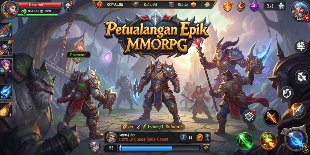 Tampilan gameplay epik dari ROYAL88 yang penuh petualangan.