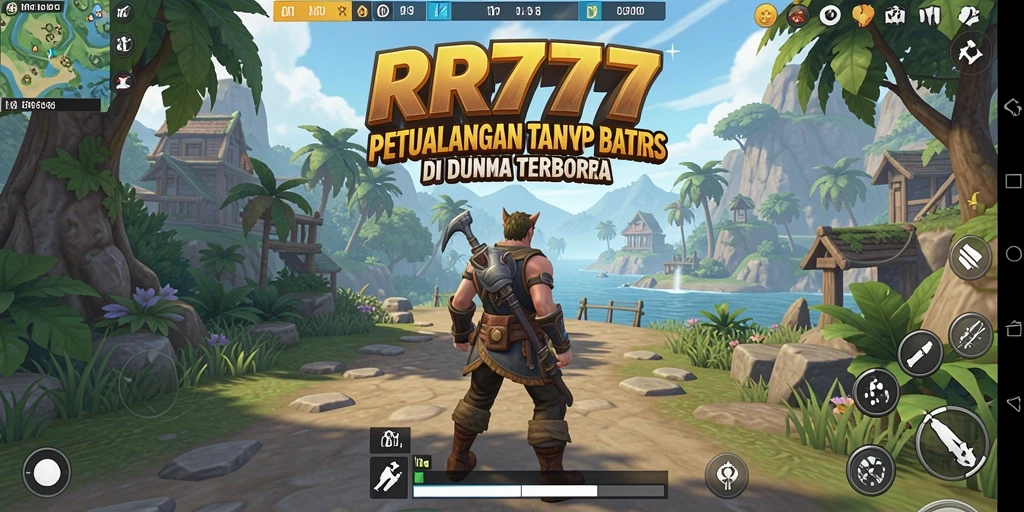 Gameplay RR777 menampilkan dunia terbuka yang indah dan interaktif.