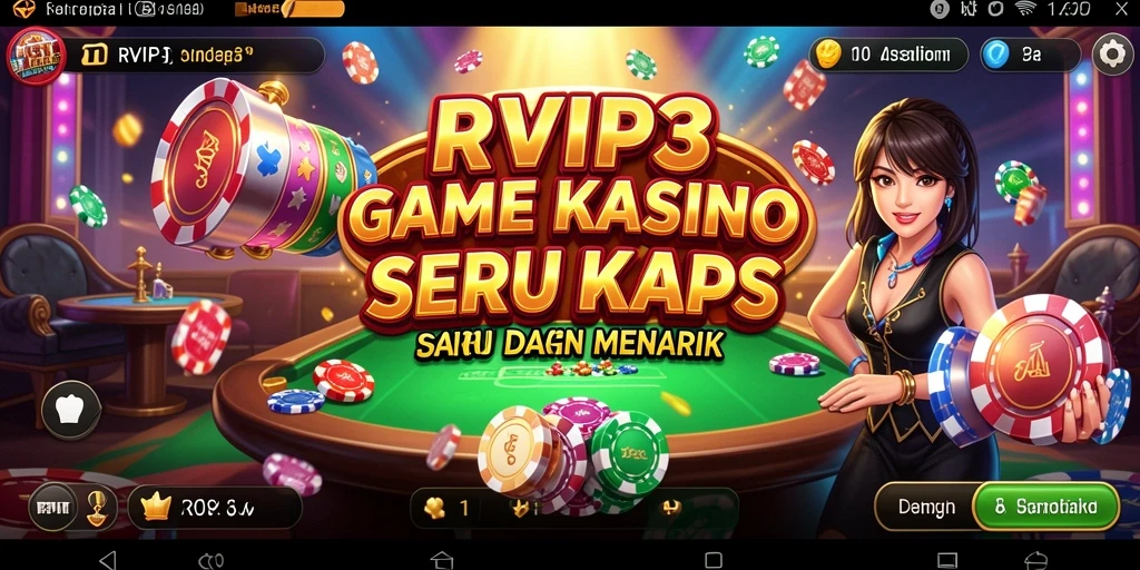Tampilan screenshot dari gameplay seru di RVIP3 yang penuh aksi Kasino.