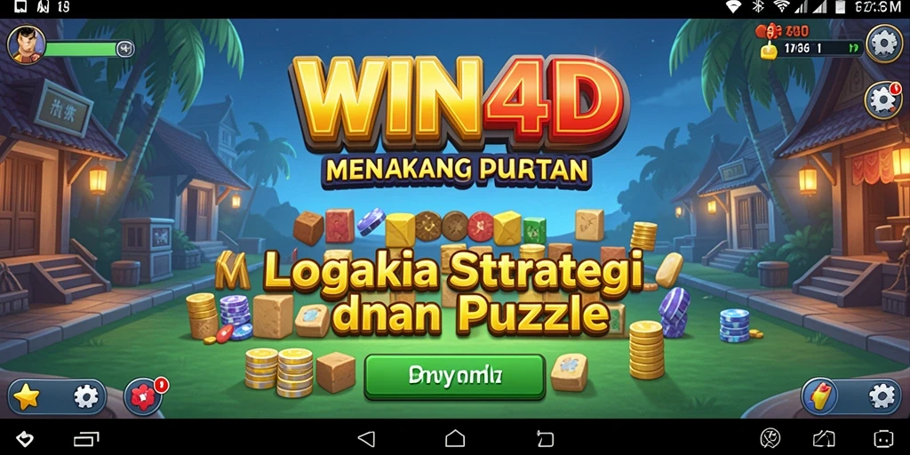 Screenshot gameplay WIN4D dengan tantangan Puzzle yang menarik.